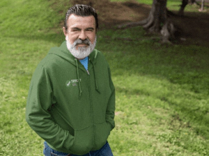 Zip tröja med tryck