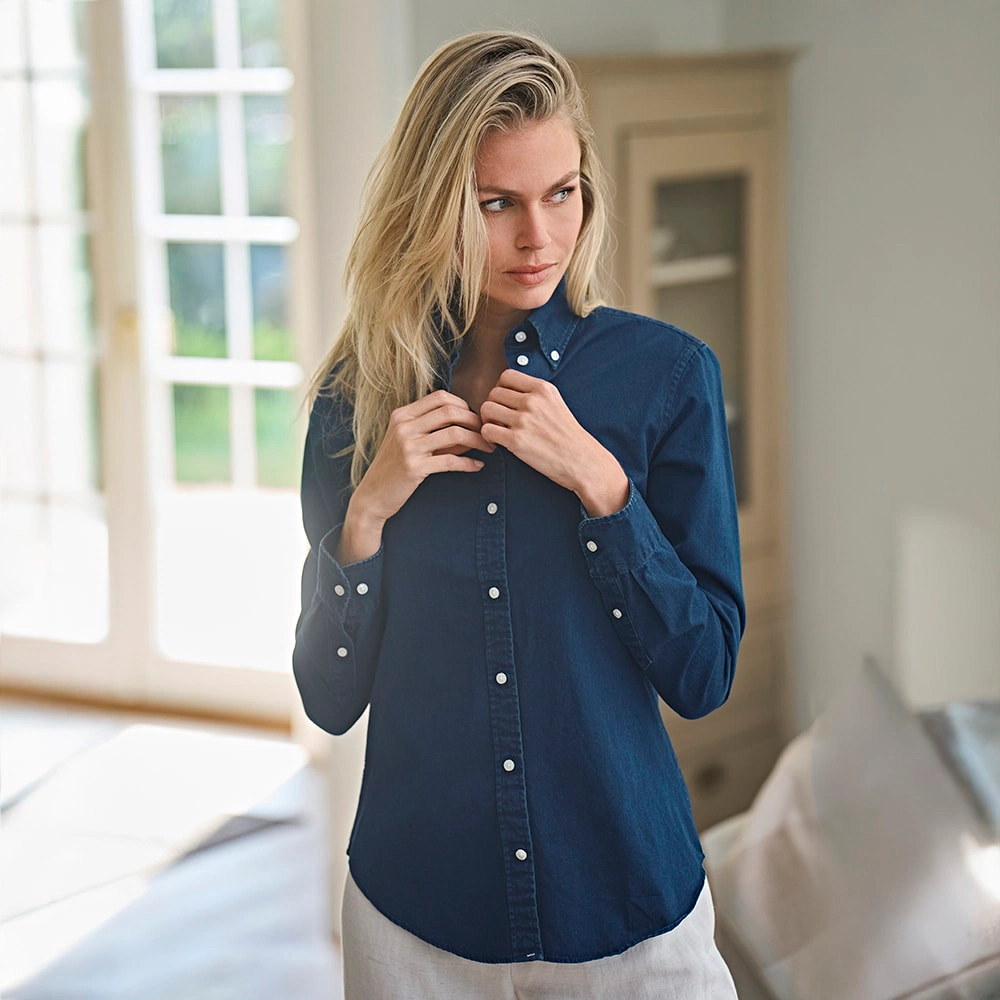 Skjorta i Twilltyg - Dam