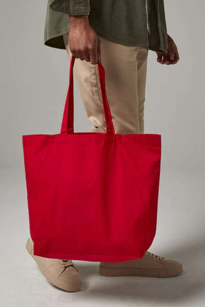 Stor Ekologisk Tygpåse med Långa Handtag