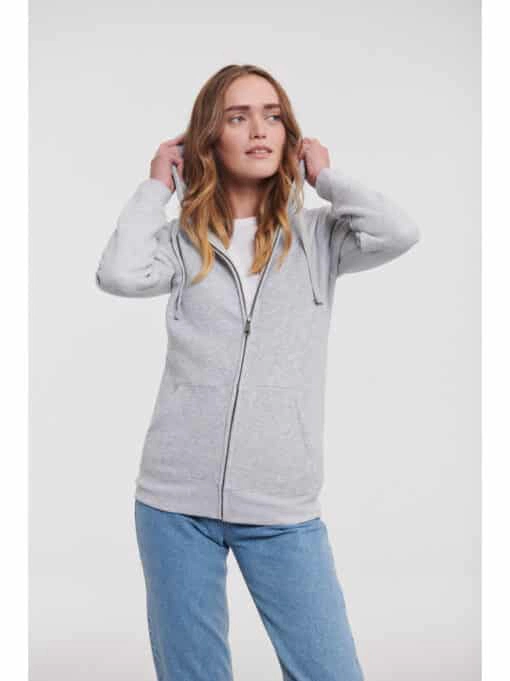 Autentisk luvtröja med dragkedja från Russell - Dam