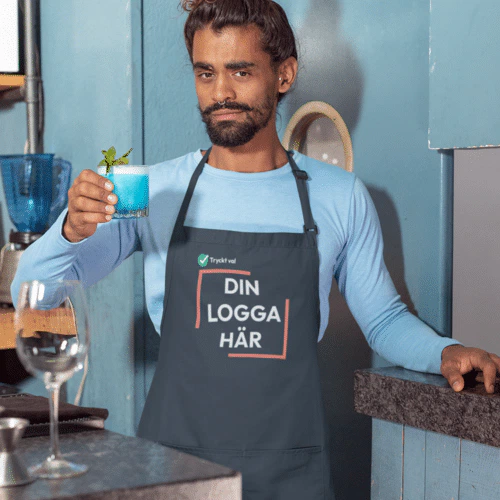 Förkläden med eget tryck