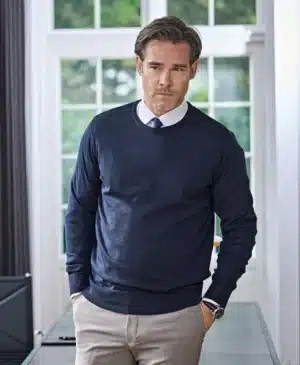 Rundhalsad herrtröja